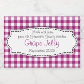 Lila, weißes Etikett (Einzelnes Label)