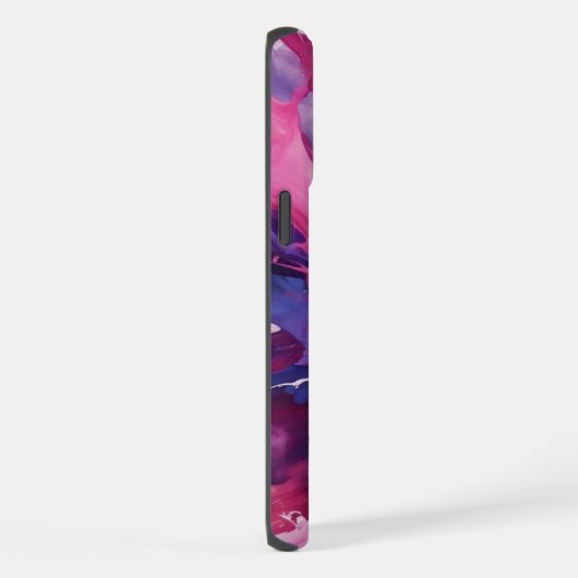 Lila weißes Gehäuse iPhone Hülle (Rechte Seite)