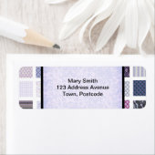 Lila-weißes Mosaik (Insitu)