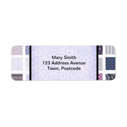 Lila-weißes Mosaik (Vorne)