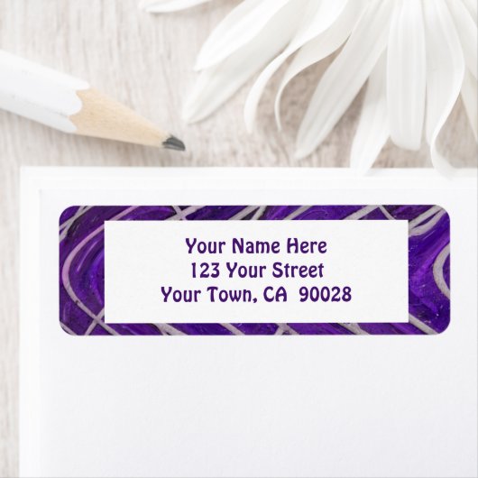 lila weißes Muster (Insitu)