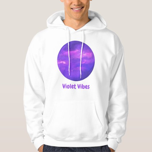lila Weißkopf Hoodie (Vorderseite)