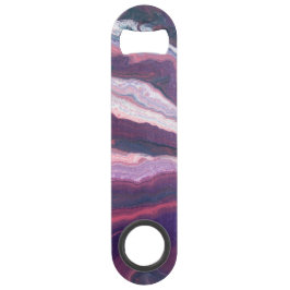 Lila Weißrosa Flaschenöffner aus rostfreiem Stahl