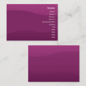 Lila Welle - Chubby Visitenkarte (Vorne/Hinten)