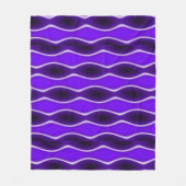 Lila Welle Fleecedecke (Vorderseite)