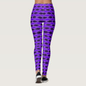 Lila Welle Leggings (Rückseite)