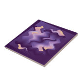 Lila Wellen Fliese (Seite)