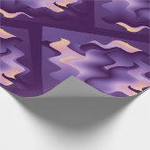 Lila Wellen Geschenkpapier (Ecke)
