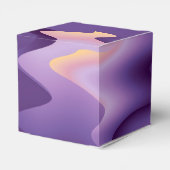 Lila Wellen Geschenkschachtel (Rückseite)