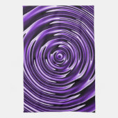 Lila Wellen Handtuch (Vertikal)