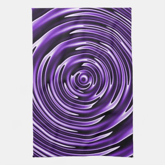 Lila Wellen Handtuch (Vertikal)