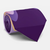 Lila Wellen Krawatte (Gerollt)