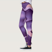 Lila Wellen Leggings (Links)