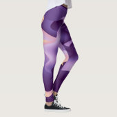 Lila Wellen Leggings (Rechts)