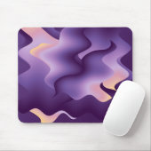 Lila Wellen Mousepad (Mit Mouse)