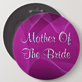 Lila Wellen-Mutter der Braut Button (Vorne & Hinten)