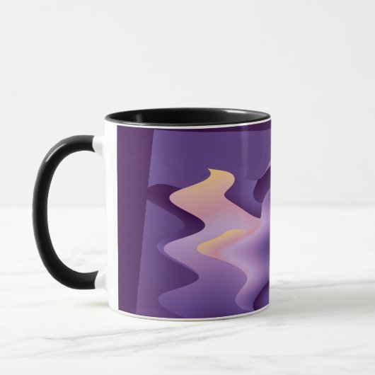 Lila Wellen Tasse (Links)