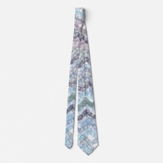 Lila Wellenb-Krawatte Krawatte (Rückseite)