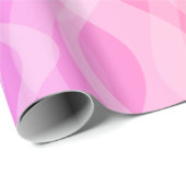 Lila Wellengang MCM Mitte des Mitteljahrhunderts Geschenkpapier (Rolleneckpunkt)