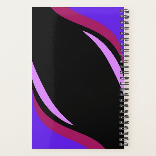 lila Wellenplaner Planer (Rückseite)