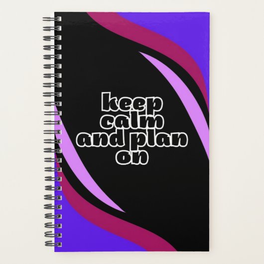 lila Wellenplaner Planer (Vorderseite)