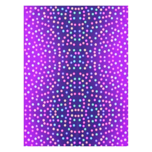 Lila Wellenpunkte Tischdecke (Vorderseite)