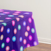 Lila Wellenpunkte Tischdecke (Beispiel)