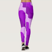Lila Wellenverlauf Leggings (Rückseite)