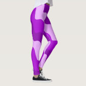 Lila Wellenverlauf Leggings (Rechts)