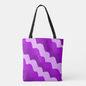 Lila Wellenverlauf Tasche (Rückseite)