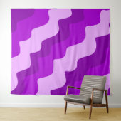 Lila Wellenverlauf Wandteppich (Beispiel (Horizontal))