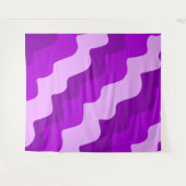 Lila Wellenverlauf Wandteppich (Vorderseite (Horizontal))
