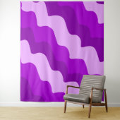 Lila Wellenverlauf Wandteppich (Beispiel)