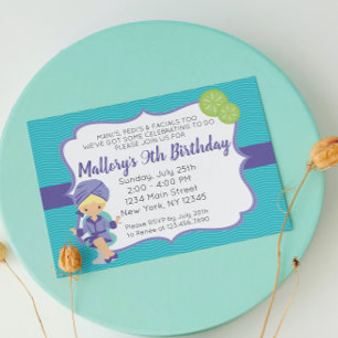 Lila Wellness-Center Einladung zum Geburtstag
