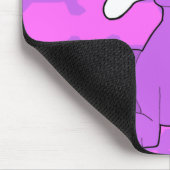Lila Welpe Mousepad (horizontal) (Ecke)