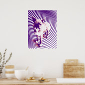 lila Welpen Poster (Küche)