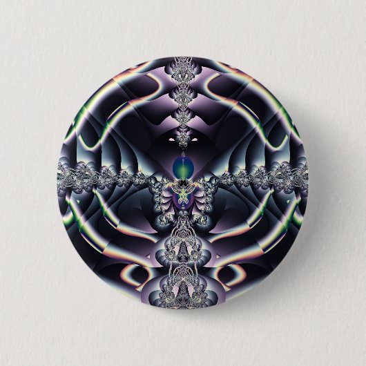 Lila Welt Button (Vorderseite)