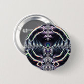 Lila Welt Button (Vorne & Hinten)