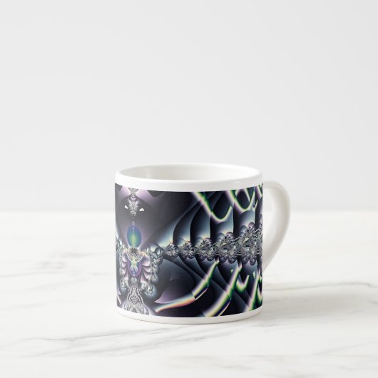 Lila Welt Espressotasse (Vorderseite Rechts)