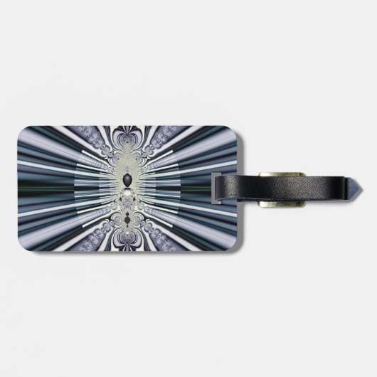 Lila Welt Gepäckanhänger (Rückseite horizontal)
