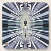 Lila Welt Getränkeuntersetzer (Vorderseite)