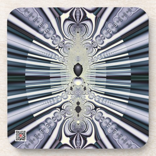 Lila Welt Getränkeuntersetzer (Vorderseite)