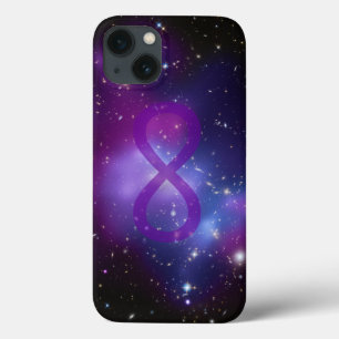 Lila Weltraumbild Unendlichkeitssymbol Case-Mate iPhone Hülle