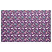 lila Weltraumhund aus Corgi Stoff (Fat Quarter (45,7 x 55,9 cm))