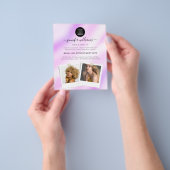 Lila Werbeaktion für elegante Logo-Fotos Flyer (Gruppe)