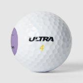 Lila Werbegeschäft für kundenspezifische Logos Golfball (Logo)