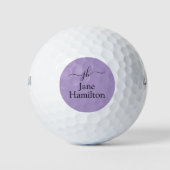 Lila Werbegeschäft für kundenspezifische Logos Golfball (Vorderseite)