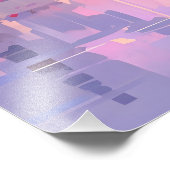 Lila Wetter Anime Impressionismus Fotodruck (Ecke)