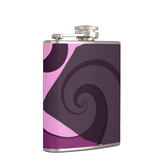 Lila Whimsical Design Flachmann (Rechts)