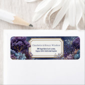 Lila Whimsicaler Baum Vergoldete Gekerbte Landscha (Insitu)